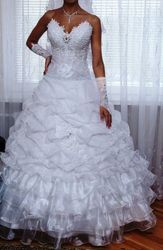 Продам белое свадебное платье б/у
